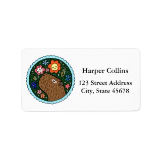 Cute Capybara Custom mailing Return Address