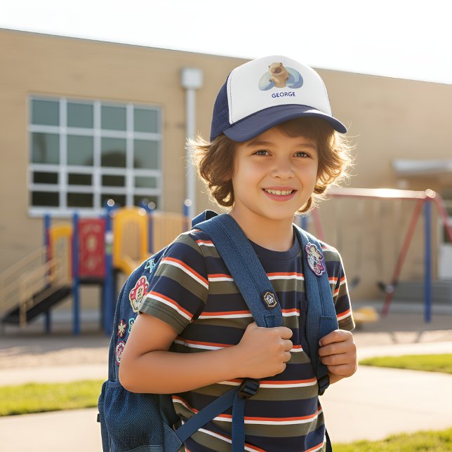 Cute Capybara Design for Boys Trucker Hat (Creator Uploaded)