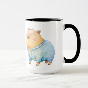 Cute Capybara en Mug de pyjamas