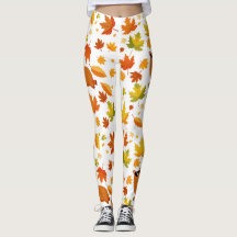 Cute Capybara et Autumn Leaves Leggings
