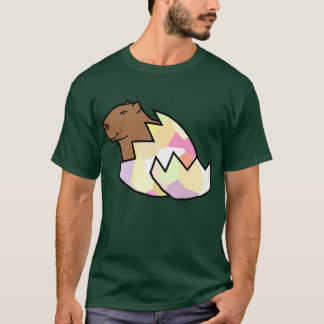 Cute Capybara Hatching from Easter Egg T-Shirt