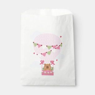 Cute Capybara Hot Air Balloon Favour Bag