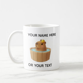 Cute Capybara In Hot Tub Bath Personalized Mug