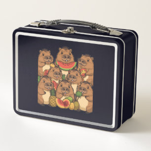 Cute Capybara Lunch Box – Fun Watermelon