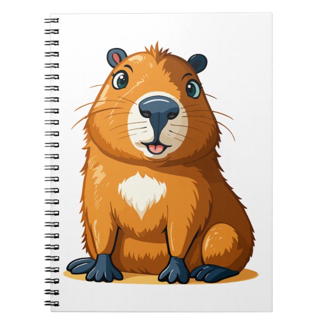 Cute capybara notebook (Front)