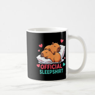 Cute Capybara Official Sleepshirt Cozy Sleep Valen Coffee Mug