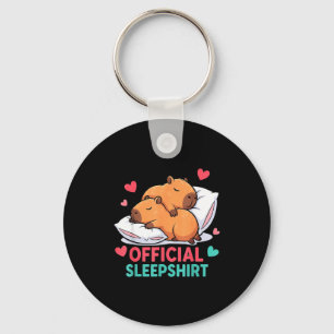 Cute Capybara Official Sleepshirt Cozy Sleep Valen Keychain