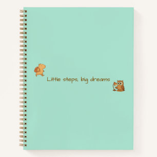 Cute Capybara & Owl Notebook – Back to School