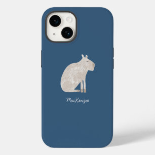 Cute Capybara Personalized iPhone 14 Case