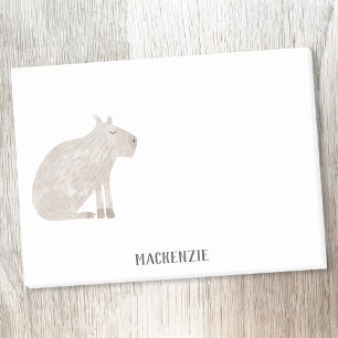 Cute Capybara Personalized Post-it Notes
