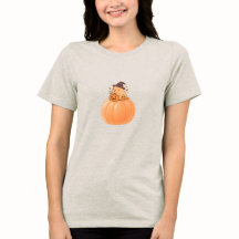 Cute Capybara Pumpkin Halloween T-Shirt