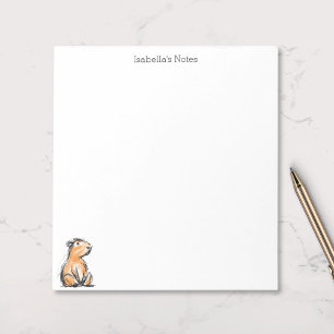 Cute Capybara Sketch Doodle Notepad