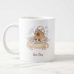 Cute Capybara Spa Day Mug – Funny Self Care Gift