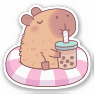 Cute Capybara Vinyl Stickers