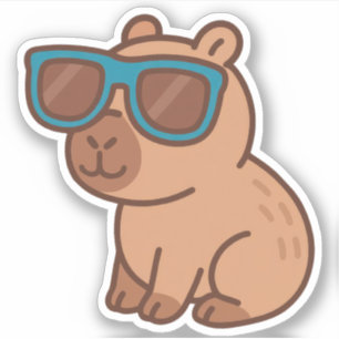 Cute Capybara Vinyl Stickers