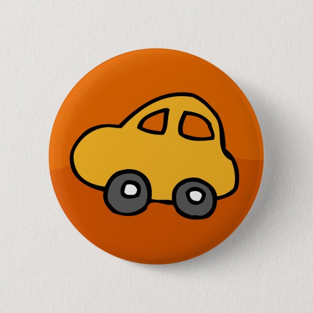 Cute CAR 2 Inch Round Button (Front)