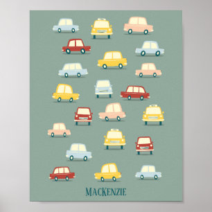Cute Car Personalized Poster