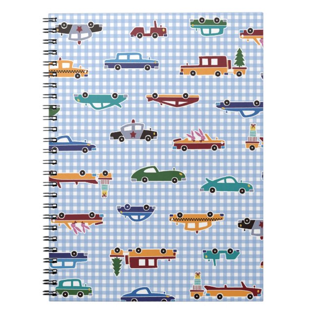 Cute Car Sketch: Simple Seamless Notebook (Front)