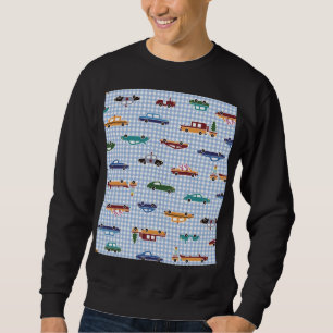 Cute Car Sketch: Simple Seamless Sweatshirt