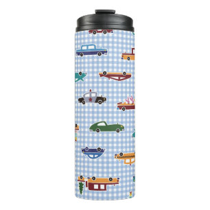 Cute Car Sketch: Simple Seamless Thermal Tumbler