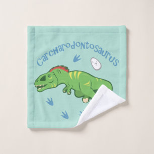 Cute Carcharodontosaurus Wash Cloth