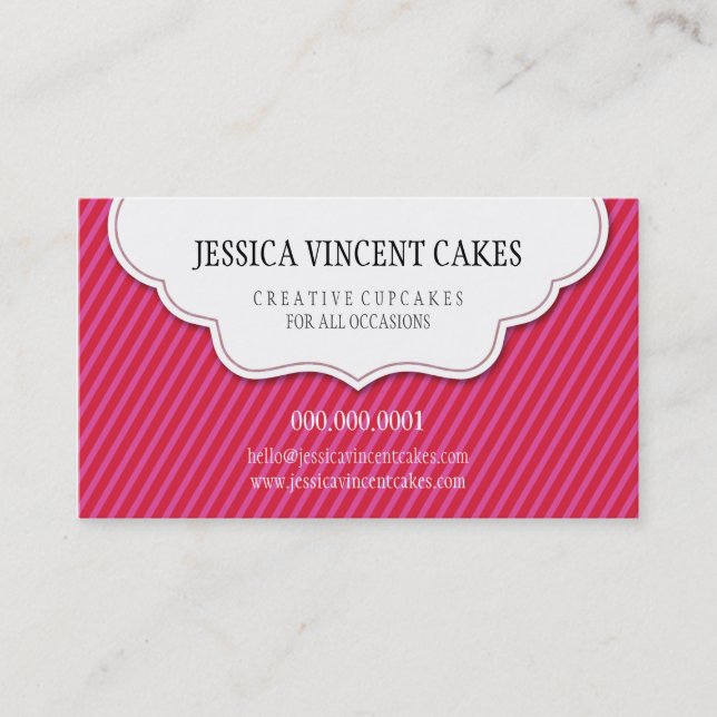 CUTE CARD scalloped label tag edge (Front)