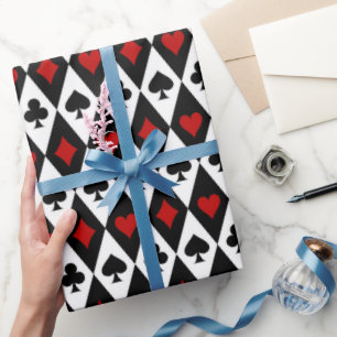Cute card suit tiled pattern wrapping paper