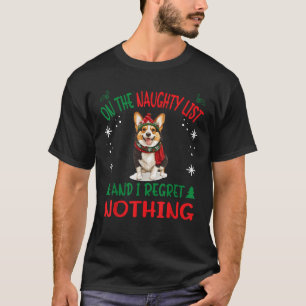 Cute Cardigan Welsh Corgi Dog Christmas On The Nau T-Shirt