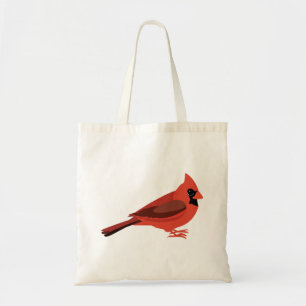 Cute Cardinal Illustration Tote Bag