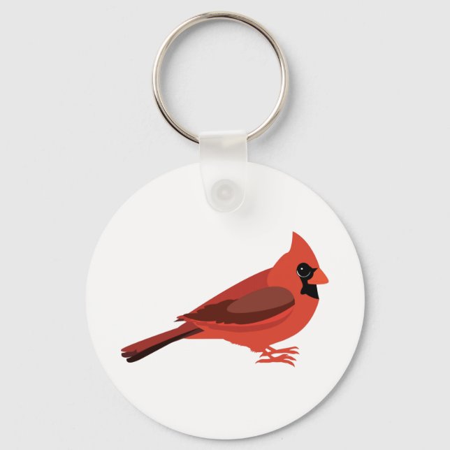 cute cardinal keychain (Front)