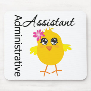 Cute Career Chick Administrative Assistant Mouse Pad