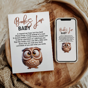 Cute Caricature Owl Baby Boy Shower  Invitation