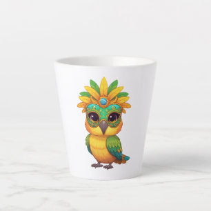 Cute Carnival Owl Women's T-Shirt  Brazil Tropical Latte Mug