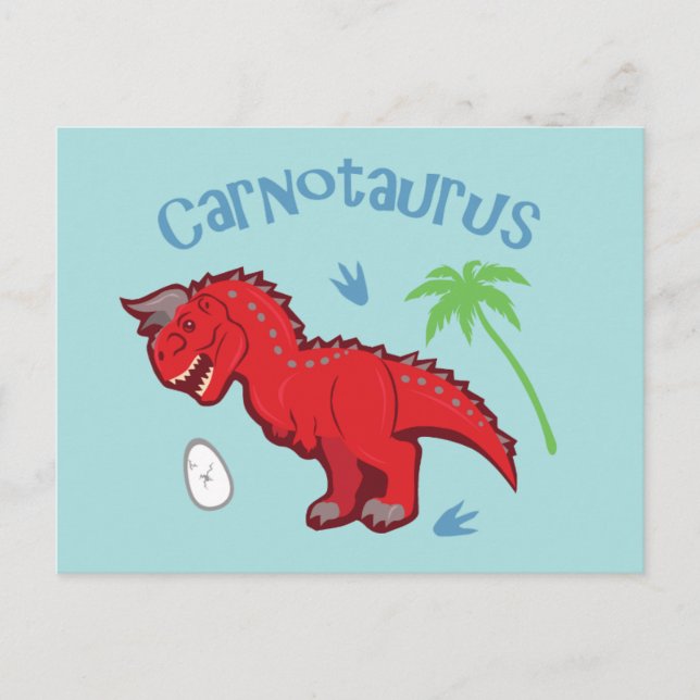 Cute Carnotaurus Postcard (Front)