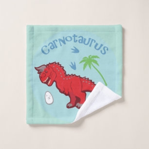 Cute Carnotaurus Wash Cloth