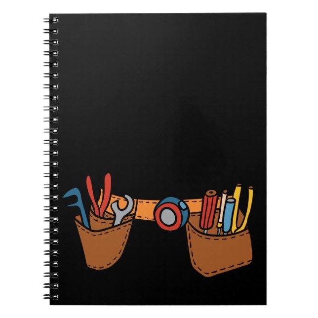 Cute Carpenter Tool Belt Future Craftsman Notebook (Front)