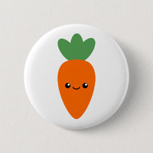 Cute Carrot 2 Inch Round Button