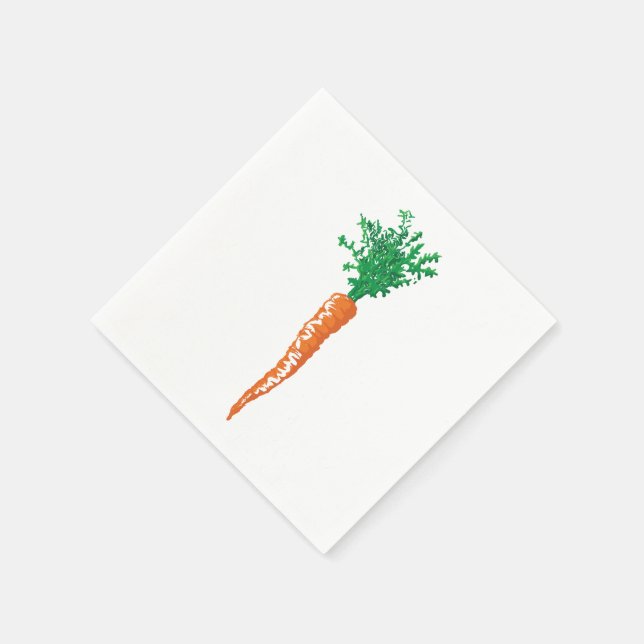 Cute Carrot Easter fun Napkin (Corner)
