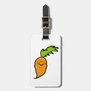 cute carrot luggage tag