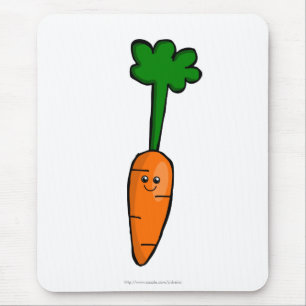 Cute Carrot Mouse Pad