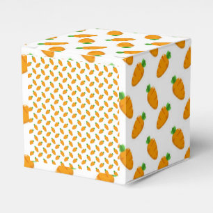Cute Carrot Pattern Kids Birthday Party Favor Box