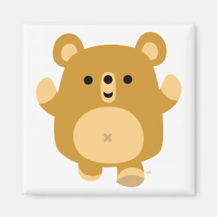Cute Cartoon Affectionate Bear magnet
