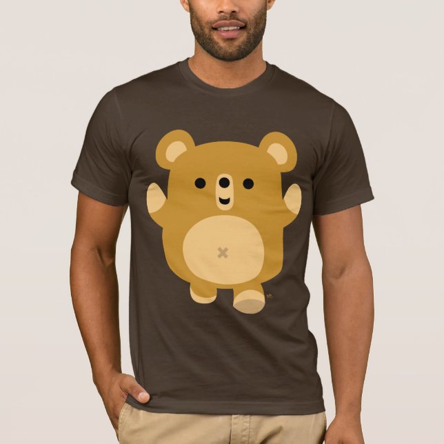 Cute Cartoon Affectionate Bear T-shirt (Front)