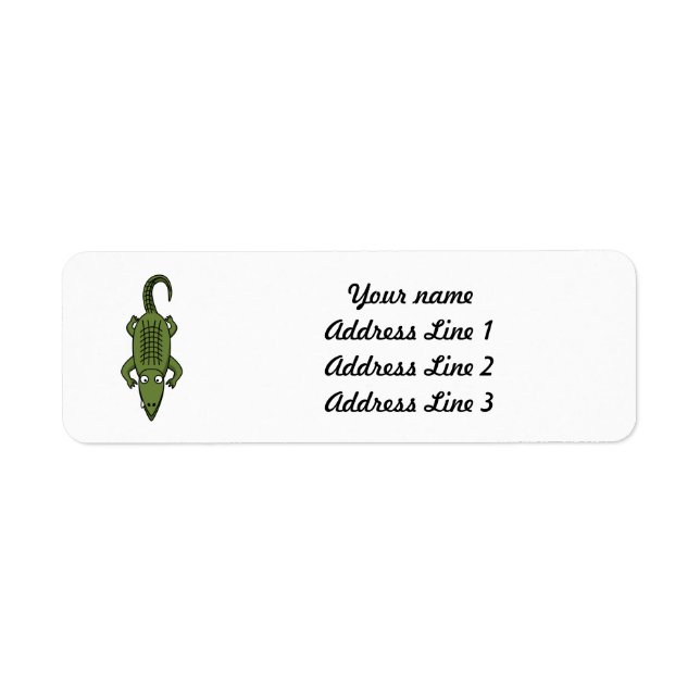 Cute Cartoon Alligator (Front)