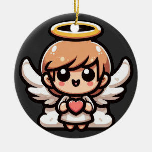 Cute Cartoon Angel Ceramic Ornament
