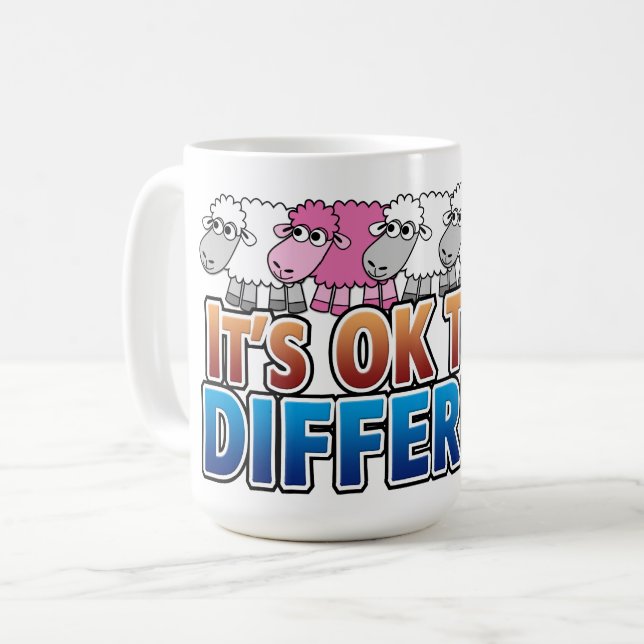 Cute Cartoon Animals - Be Different Coffee Mug (Front Left)