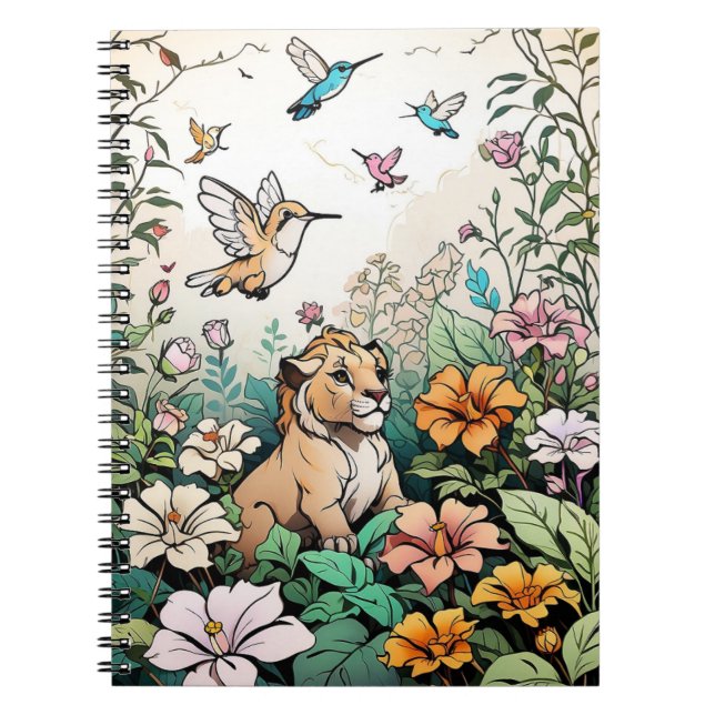 Cute Cartoon Animals Kids Notebook | Fun Back to S (Front)