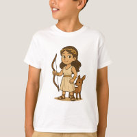 Cute Cartoon Artemis Baby | Greek Goddess