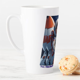“Cute Cartoon Astronaut Rocket  Kids Space Mug