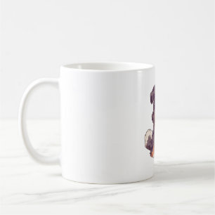 Cute cartoon australian shepherd dog kawaii illust coffee mug